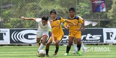 Semangat Menggebu, Bina Taruna dan SSB Maryoto Tak Kuasa Cetak Gol